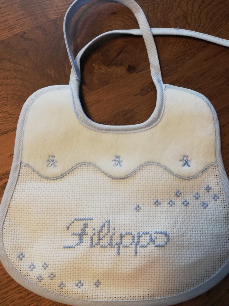bavaglio azzurra da personalizzare con nome